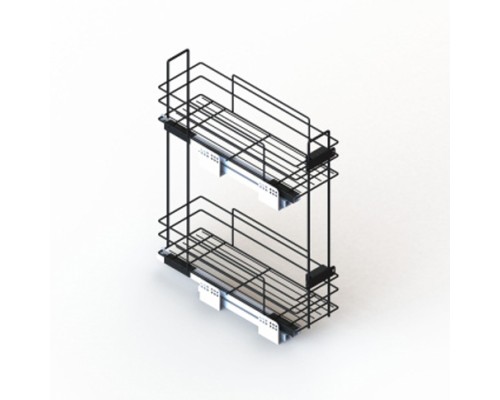 Бутылочница UMM Soft B Loft 200 мм, с дов. левая, черная 102002411