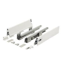 Комплект ящика Unihopper Mental Box 350*80 мм (с ком-м креплений задней стенки), серый 109731