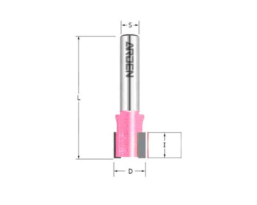 Фреза пазовая Arden для петель D16*12*44 S8 108856