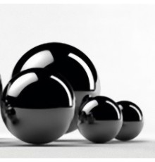 Панель SP MSK "Черные 3D шары"  2800*610*6