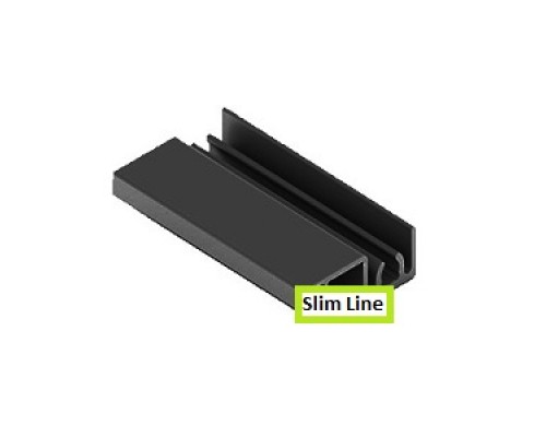 Slim line Рамка узкая Черный мат. L-5400
