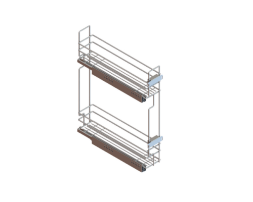 Бутылочница UMM Quadro 200 мм с дов Hettich левая