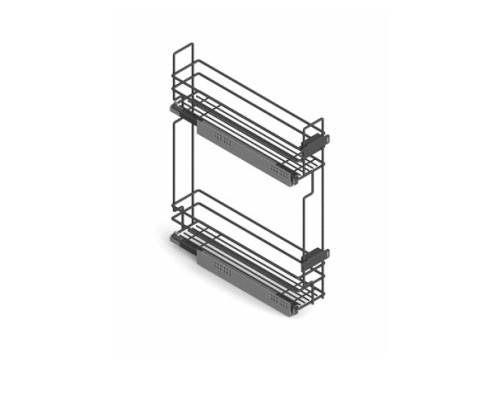 Бутылочница UMM Loft Quadro 150 мм левая, черная