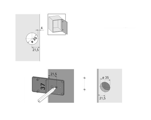 Разметочный шаблон Hettich MultiBlue