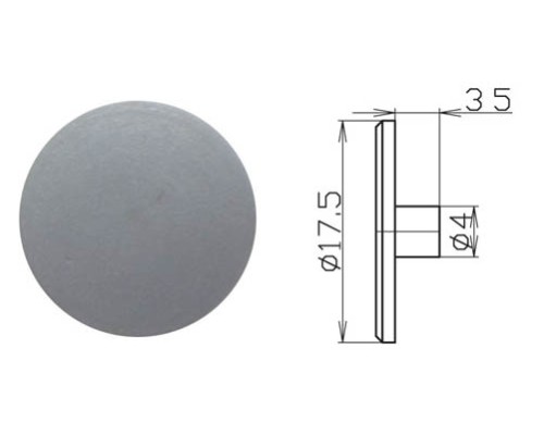 Заглушка эксцентрика №18 Серая