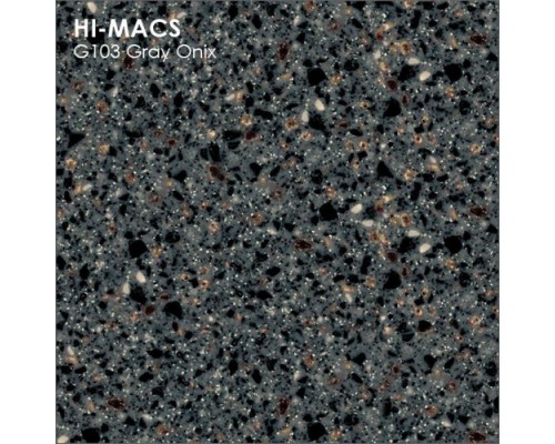 Камень LG Hi-Macs Granite G103 Gray Onix 3680*760*12