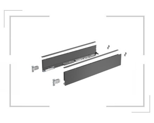 Комплект ящика Hettich Avantech you 500*101, антрацит (тонкие боковины) 9255329