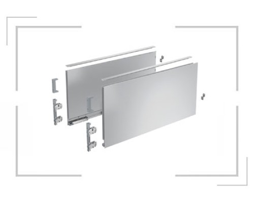 Комплект ящика Hettich Avantech you 450*251, серый (тонкие боковины) 9255275