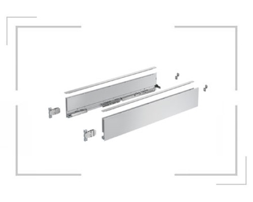 Комплект ящика Hettich Avantech you 450*101, серый (тонкие боковины) 9255248